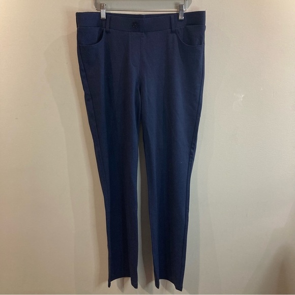 BETABRAND Sz XL Petite Herringbone Like Pattern Career Casual Pants Trousers - Picture 2 of 12